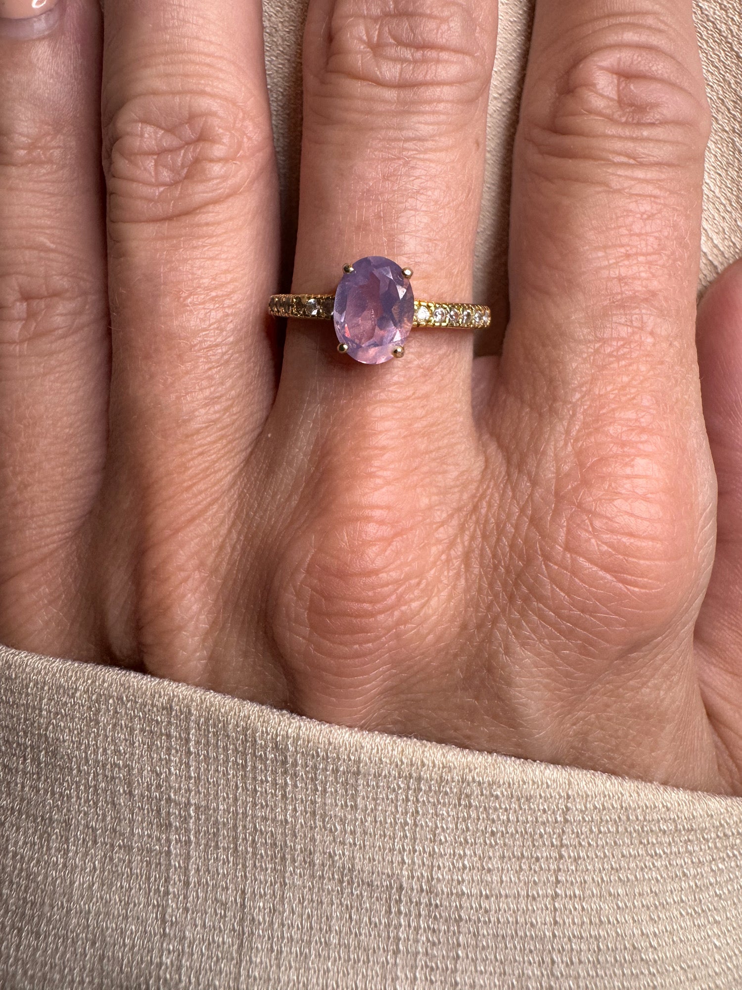 Amethist ring Vermeil