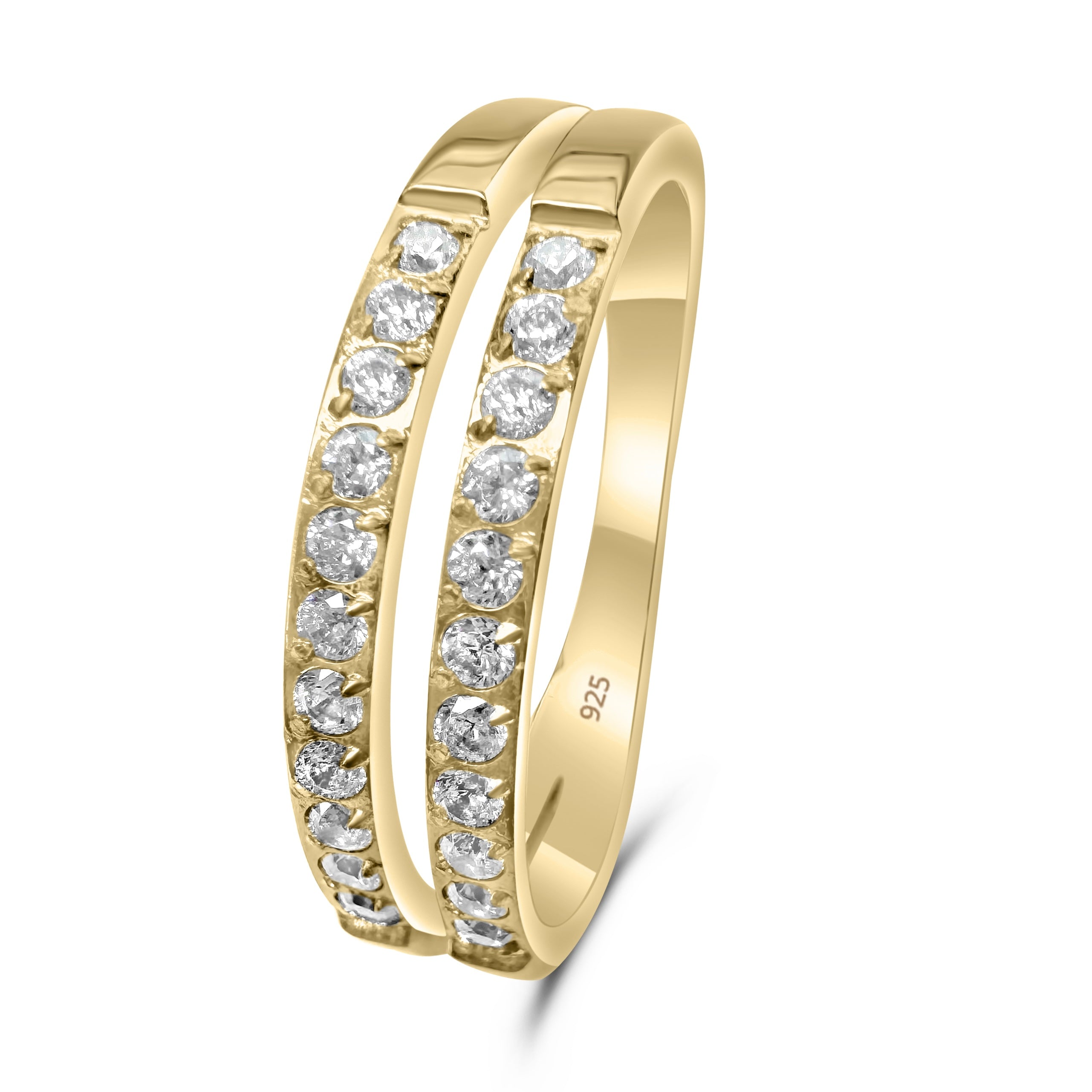 Kristallen ring goud - Waterproof