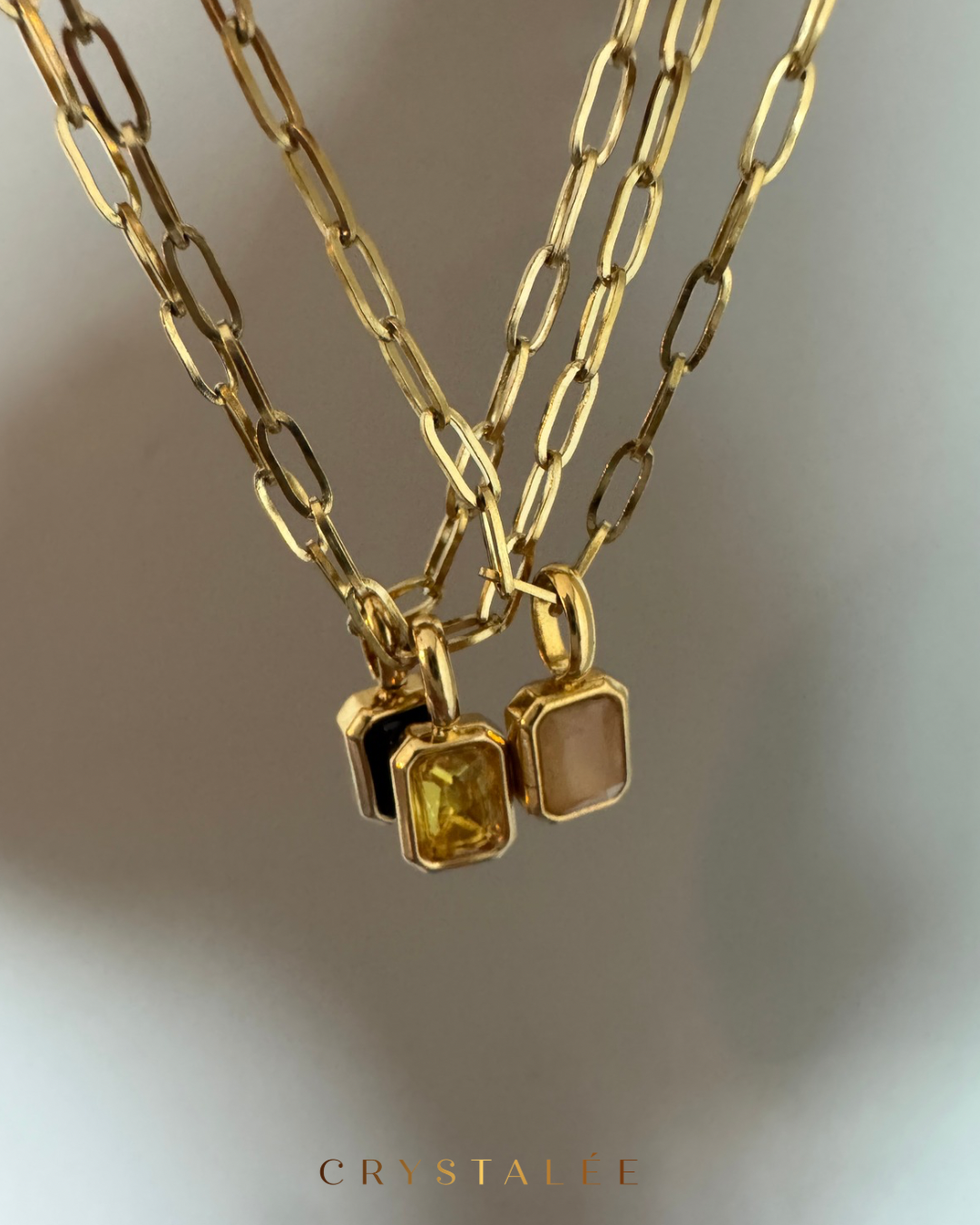 Blauwe topaas ketting - waterproof