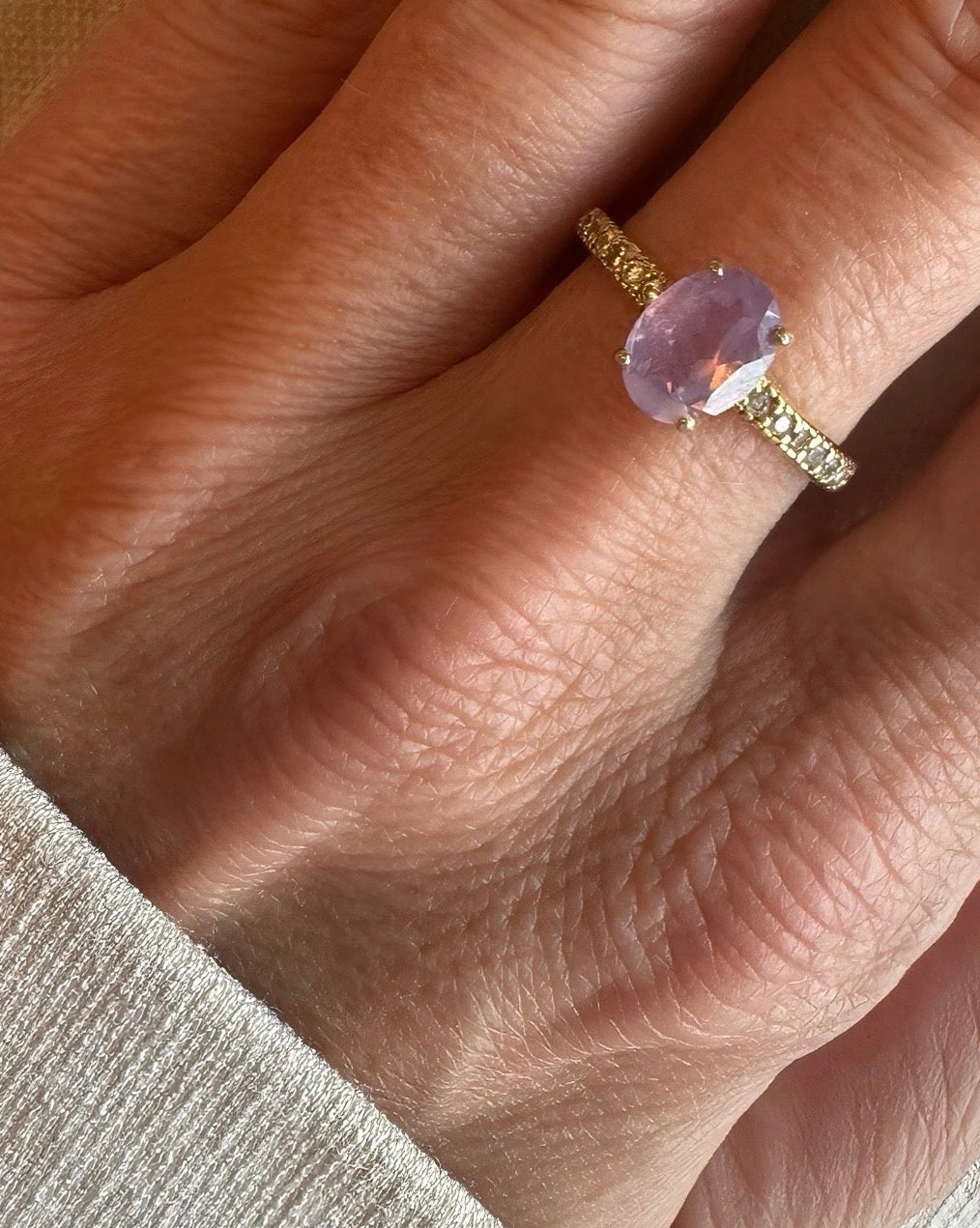 Amethist ring Vermeil