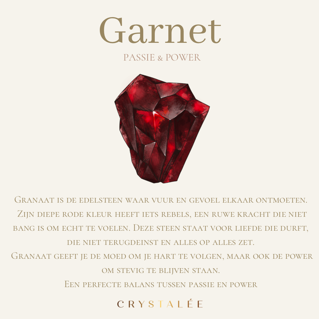 Ring garnet - Vermeil